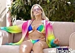 Lesbian Employees Wreck Big-Butt Milf Cata Sanchezs Asshole