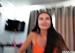 Bikini Shoot in Hotel Ends with Cowgirl Ride and Cumshot