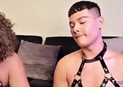 Naughty traps fuck each others cock
