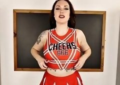 Cici Anders cheerleader fingering pussy while fingering slut