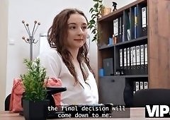 Busty Porn Stars Massive Tits Bounce Wildly as Loan Officer Pounds Her Hard in the Office