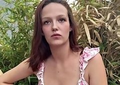 Brunette Angel, 22, Prepares Outdoor Cuisine in Montpellier