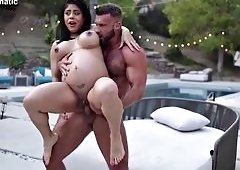 Yanet Fits Big Cock Pregnant Fuck