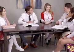 Facts of Lust - Lucky Classmates Group Fuck with Nat and Jo S2:e9