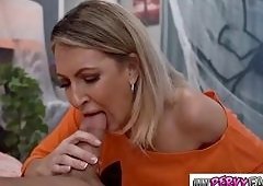 Blonde Stepmom Squirts on Big-Tits in Lesbian Secret
