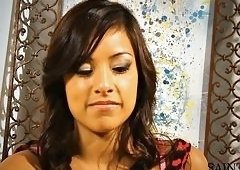 Alliyah Sky Cums Repeatedly on His Thick Cock