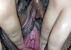 DAMN, wet and horny pink hole, slut loves to pulse your boner on my fingers until you cum
