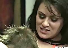Kayden Kross, Charley Chase, Vicki Chase and Big Tits Brunette Tease Erik Everhard with Passionate