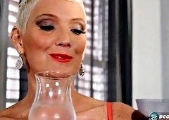 Milf Gulps BBC Cumshots