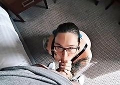 Elizabeth Hunny POV Throating Big Cock