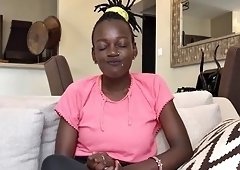 African Casting - Native Model With Huge Tits Fucks White Producer POV