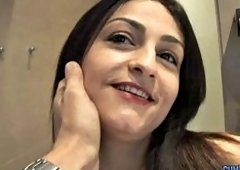 Aleska Diamond Takes Facial Cumshot