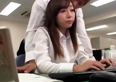 Amazing office pounding with depraved Japanese Sakura Kawaguc