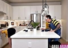 Pounding Big-Butt Stepmoms Ass with Rough Sex Toys