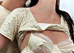 Stunning Brunettes Piano Tease Sparks Big Cock Anal Pounding