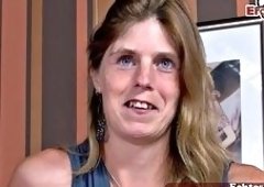 German Housewife Next Door Lured into First Sex Casting