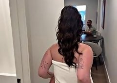 French Maid Thanks Her Stud for Pounding Her
