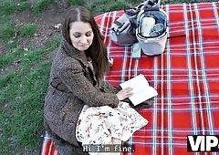 MILF Hooks Up With Guy And Seduces Him In Park