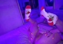 Diana Deelight Fingering Jrockstar82s Huge Creampie from Her Hole in Socks