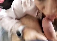 Russian Webcam Slut AimeeParadise as Mature Wife: Sucks Her Husbands Cock After Private S
